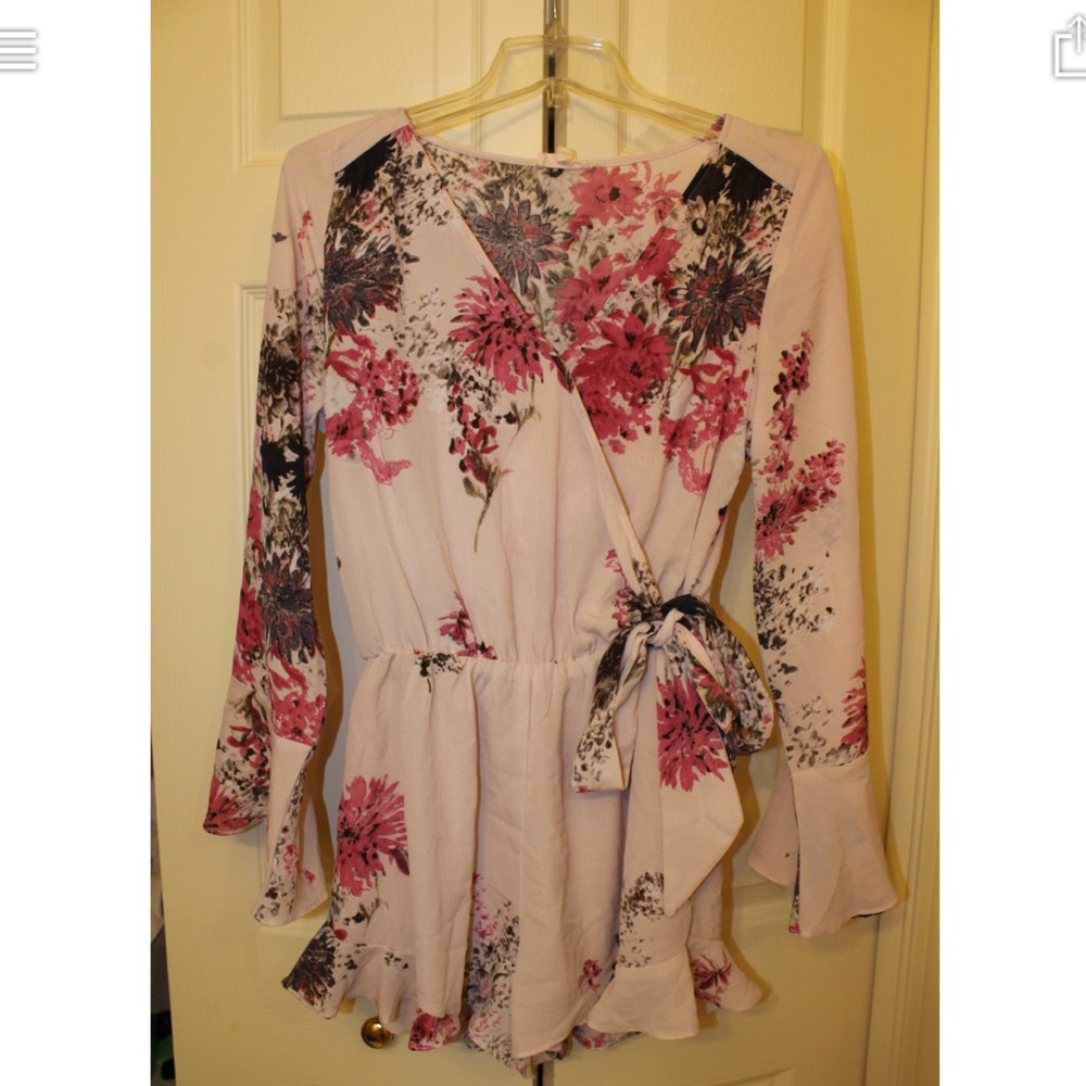 Floral Pink Romper